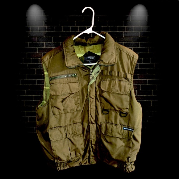 Renegade Men’s Utility Vest Large – Outdoor Adventure Gear w/ Multi Pocket - Picture 2 of 9